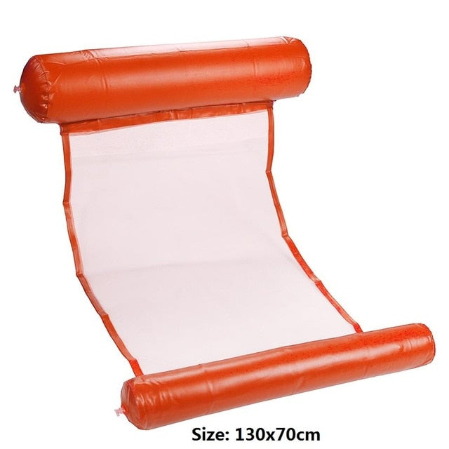 Summer New Inflatable Bed Sofa Floating Row Pool Air Mattresses Beach Foldable Swimming Pool Chair Hammock Piscina 130x70cm