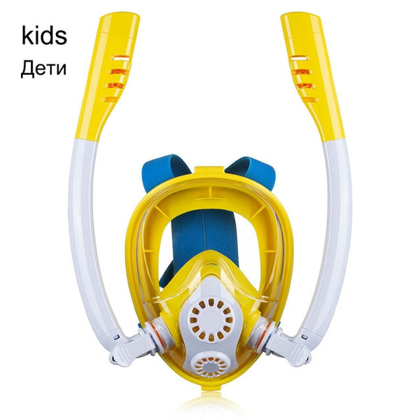 2020 New Diving Mask Scuba Mask Underwater Anti Fog Full Face Snorkeling Mask Women Men Kids Swimming Snorkel Diving Equipment