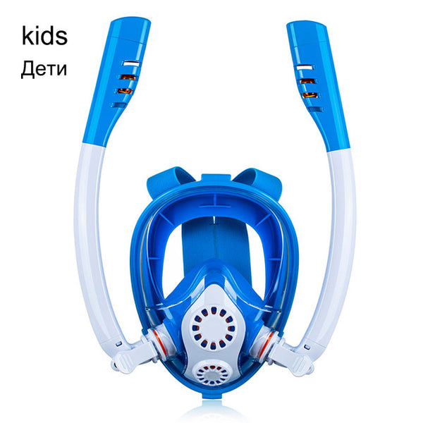 2020 New Diving Mask Scuba Mask Underwater Anti Fog Full Face Snorkeling Mask Women Men Kids Swimming Snorkel Diving Equipment