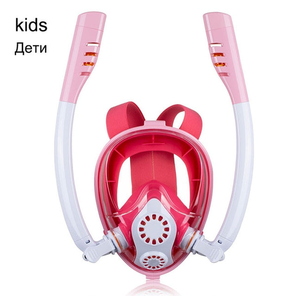 2020 New Diving Mask Scuba Mask Underwater Anti Fog Full Face Snorkeling Mask Women Men Kids Swimming Snorkel Diving Equipment