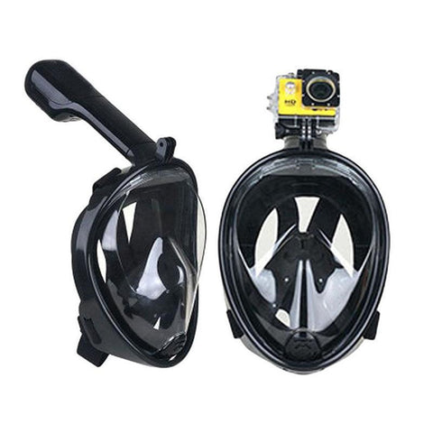 Hot Sale Scuba For GoPro Camera Snorkel Mask Underwater Anti Fog Full Face Snorkeling Diving Mask With Anti-skid Ring Snorkel